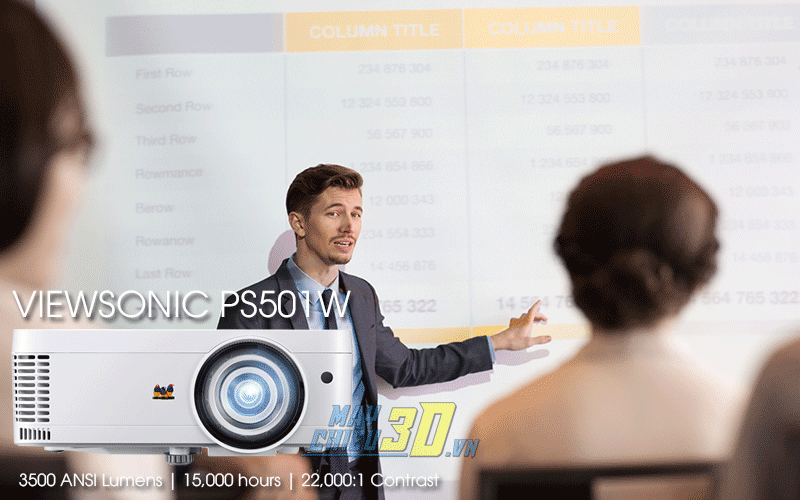 Máy chiếu ViewSonic PS501W chuyên dùng phòng họp nội bộ