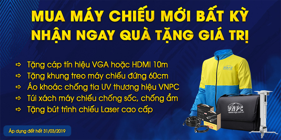 Khuyến mại giảm giá máy chiếu 3D chính hãng tại Maychieu3D.vn